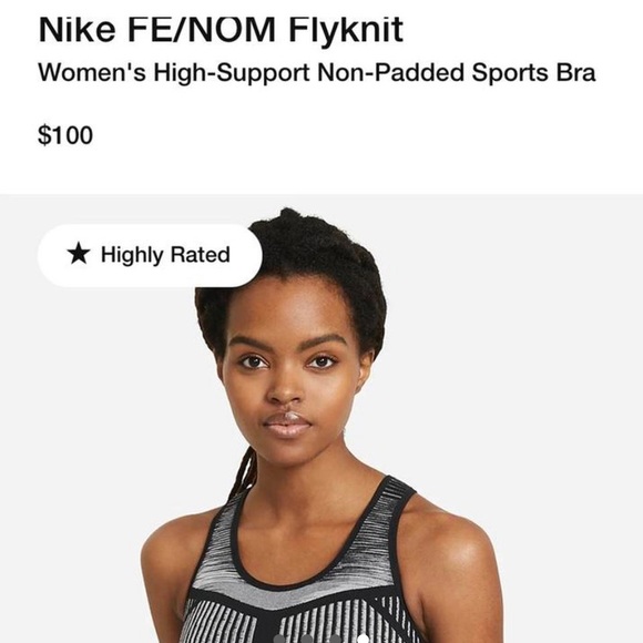 NIKE FLYKNIT BRA - High support sports bra - Picture 3 of 3